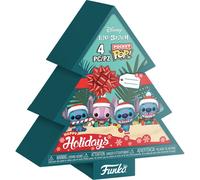 Funko Pocket Pop! Stitch Holiday - 4 Pack Tree Box - Lilo And Stitch - Portachiavi - Mini Figura in Vinile da Collezione Novità Portachiavi - Riempitivi per Calze - Idea Regalo - Disney/Pixar Fans