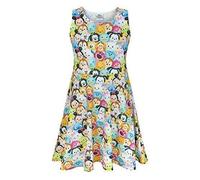 Disney Giallo Disney Tsum Tsum Abito a pieghe senza maniche Ragazze
