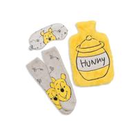 Disney Giallo Winnie The Pooh Borsa dell'acqua calda con maschera per gli occhi