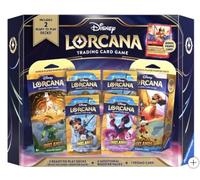 Disney Gioco di carte collezionabili Lorcana - Include 2 mazzi pronti da giocare con 1 Booster Pack ciascuno, più 4 buste booster aggiuntive e 1 carta promozionale
