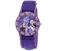 Disney Girls' Japanese Quartz Watch with Nylon Strap, Purple, 16 (Model: WDS001016)