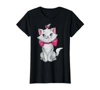 Disney Gli Aristogatti Gatto Puro e Carino Maglietta, Donna, Nero, XL