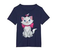 Disney Gli Aristogatti Gatto Puro e Carino Maglietta, Donna plus-size, Navy, 5X