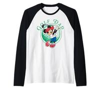 Disney Golf Dad Minnie Mouse Golfing Father's Day Tee Maglia con Maniche Raglan