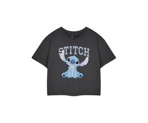 Disney Grigio College Crop T-shirt corta a maniche corte Donne