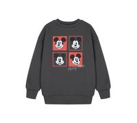Disney Grigio Mickey Mouse Squares Felpa Ragazzi