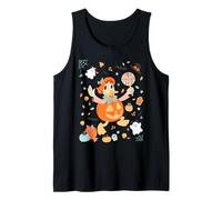 Disney Halloween Donald Duck Cute Pumpkin Costume Collage Canotta