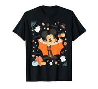 Disney Halloween Mickey Mouse Cute Vampire Costume Collage Maglietta