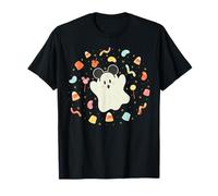 Disney Halloween Mickey Mouse Ears Cute Ghost Candy Treats Maglietta