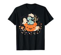 Disney Halloween Mickey Mouse Pumpkin Cauldron & Ghost Pals Maglietta