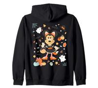 Disney Halloween Minnie Mouse Cute Cat Costume Collage Felpa con Cappuccio