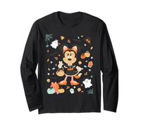 Disney Halloween Minnie Mouse Cute Cat Costume Collage Maglia a Manica