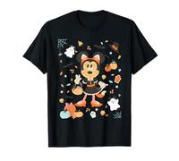 Disney Halloween Minnie Mouse Cute Cat Costume Collage Maglietta