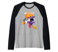 Disney Halloween Minnie Mouse Spooky & Sweet Witch Costume Maglia con Maniche Raglan