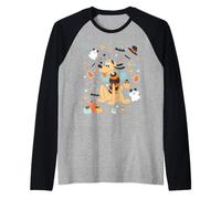 Disney Halloween Pluto Cute Bee Costume Collage Maglia con Maniche Raglan