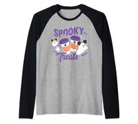 Disney Halloween Spooky Treats Coffee and Mickey Ears Ghosts Maglia con Maniche Raglan