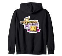 Disney Hannah Montana 20th Anniversary Official Logo Felpa con Cappuccio