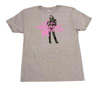 Disney Hannah Montana Maglietta Grigia Con Logo Rosa Caldo