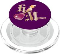 Disney Hannah Montana Thunderbolt Heart Initials Logo PopSockets PopGrip per MagSafe