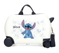 Disney Happy Stitch Bagaglio, Unisex - Bambini e ragazzi, Bianco, 31 x 45 x 20 cm