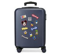 Disney Have a good day Mickey Trolley cabina Azzurro 37x55x20 cms Rigida ABS Chiusura a combinazione numerica 34L 2,6Kgs 4 doppie ruote Bagaglio a mano