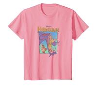 Disney Hercules Hydra Battle Retro Maglietta, Bambini, Rosa, 6 anni