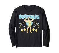 Disney Hercules Retro Workout Power Pose Maglia a Manica