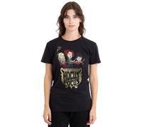 Hocus Pocus Sanderson Sisters Cooking Up a Potion Ladies T Shirt, Black, Nero, S Donna