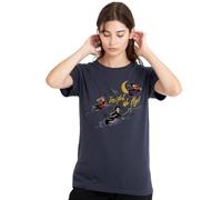 Disney Hocus Pocus Sanderson Sisters Tonight We Fly T-Shirt Donna, Blu Navy Profondo, M