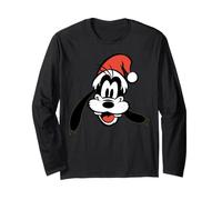 Disney Holiday Goofy Big Face Santa Claus Hat Christmas Maglia a Manica