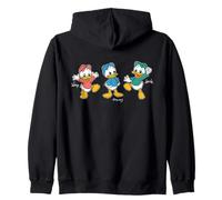 Disney Huey Dewey & Louie Retro Character Pose Trip Matching Felpa con Cappuccio