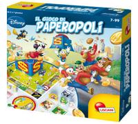 Lisciani Giochi Disney Paperopoli, società in Scatola, Plancia di Gioco, Personaggio, 21 Carte Chiavi, Multicolore, 97883
