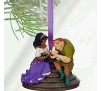 Disney Il gobbo di Notre Dame Quasimodo ed Esmeralda Sketchbook PVC Albero di Natale ornamento per le vacanze