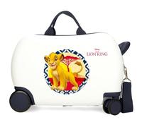 Disney Il Re Leon Simba & Friends Valigia per Bambini Rigida Chiusura a combinazione Laterale 4 Ruote Bagaglio a Mano è realizzato in ABS, un materiale rigido e leggero., Leone, Valigia per bambini