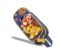 Disney Il Re Leone Friends-Astuccio 3D Doppio, Blu, 22 x 10 cm