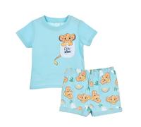 Disney Il Re Leone Maglietta e Pantaloncini, Pigiama 2 Pezzi in Morbido Cotone per Neonato Bambino e Bambina, Taglia 6 Mesi | Blu