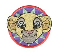 Disney © Il Re Leone Nala Testa - Toppe Termoadesive Patch Toppa Ricamate, Misura: 6,7 x 6,3 cm