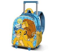 Disney Il Re Leone Wild-Zainetto 3D con Ruote Piccolo, Blu, 26 x 34 cm, Capacità 7 L
