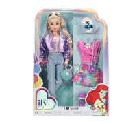 Disney ILY 4EVER Fashion Dolls Ariel 11.5 Pollici Tall con 13 Punti di Articolazione, Due Completi Mix-And-Match Outfit e Anello di Topolino Glitterato per Te
