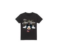 Disney Italian Maglietta Capodanno Topolino Fuochi d'Artificio Uomo (TV4049)