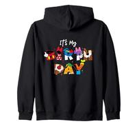 Disney It's My Birthday Mickey Mouse And Friends Letters Felpa con Cappuccio