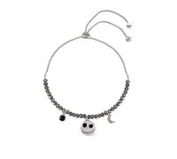 Disney Jack Skellington - Braccialetto placcato argento con perline