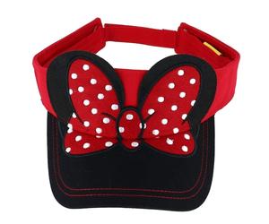 Disney Jerry Leigh Visiera Da Donna Minnie Mouse Con Orecchie 3D E Fiocco Nera