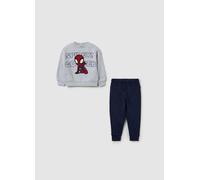 DISNEY, Jogging Set In Cotone Bio Con Patch Spidey, Bambino, Multicolor, Taglia: 18-24