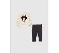 DISNEY, Jogging Set In Cotone Bio Con Stampa Minnie, Bambina, Multicolor, Taglia: 18-24