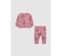 DISNEY, Jogging Set In Cotone Bio Con Stampa Minnie, Bambina, Rosa, Taglia: 9-12