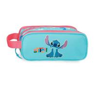 Disney Joumma Aloha Stitch Astuccio Triplo Blu 22x10x9 cm Poliestere