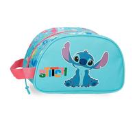 Disney Joumma Aloha Stitch - Beauty case in poliestere, 24 x 14 x 10 cm, colore: Blu
