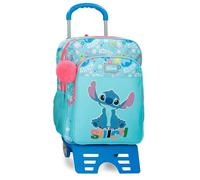 Disney Joumma Aloha Stitch Zaino per laptop 13,3" Doppio scomparto adattabile a carrello Blu 30 x 40 x 13 cm Poliestere
