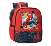 Disney Joumma Bags, Marvel Spiderman Urban, Zaino Scuola, Zaino per bambini, realizzato in poliestere, spalline larghe e regolabili, maniglia superiore per appendere., rosso, Zaino Spiderman